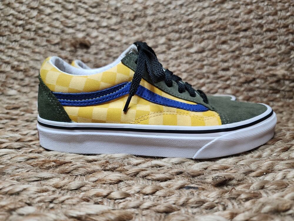 VANS CLASSIC OLD SKOOL OTW RALLY Mens 4 Women's 5.5 Yellow Purple Checkered